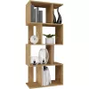 Regał FIESTA 4P 59.5x30x140 cm, dąb artisan