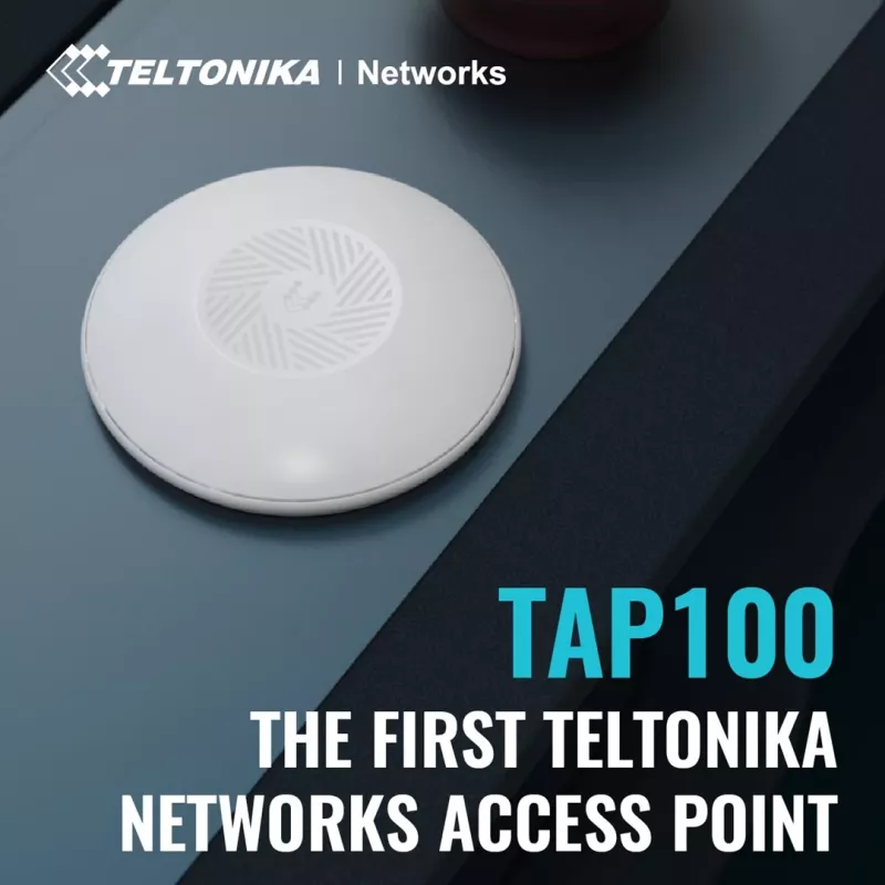 Teltonika · Accesspoint· TAP100· 2x1· Wi-Fi 4· 300Mbit· 1x 10/100· 15W PoE - Access Point - 0,1 Gbps 300 Mbit/s Biały Power over Ethernet (PoE)
