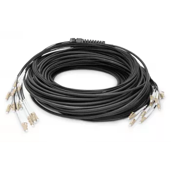 Kabel rozgałęźny Digitus DK-2433CU030BK-BBB 30m OM4 12 włókien LC/UPC