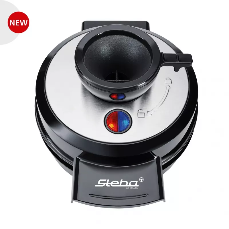 Steba WE 20 VOLCANO (czarny) gofrownica na 4 gofry, 700 W, czarna (182800)