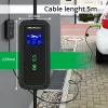 Qoltec Mobilny Ładowarka EV do Samochodu Regulowana 2w1 Type2 | 7kW | 230V | CEE 3 PIN | Wi-Fi | LCD | Przenośna | Wallbox | 5m