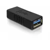 Adapter DELOCK USB 3.0-A USB-A na USB-A czarny, transfer danych USB 3.0