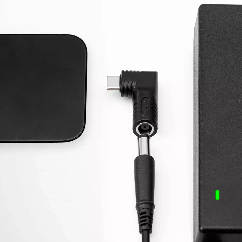 Akyga AK-ND-D08 adapter DC 5,5 x 1,7 mm – USB-C PD do zasilacza laptopa, 65 W, do laptopów Dell