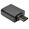 Eaton Tripp Lite Series USB 3.1 Gen 1.5 Adapter USB-C na USB Type A M/F 5 Gbps Tablet Smartfon - Adapter USB - USB Type A (żeński) na 24-pin USB-C (męski) - USB 3.1 - Czarny (U428-000-F)