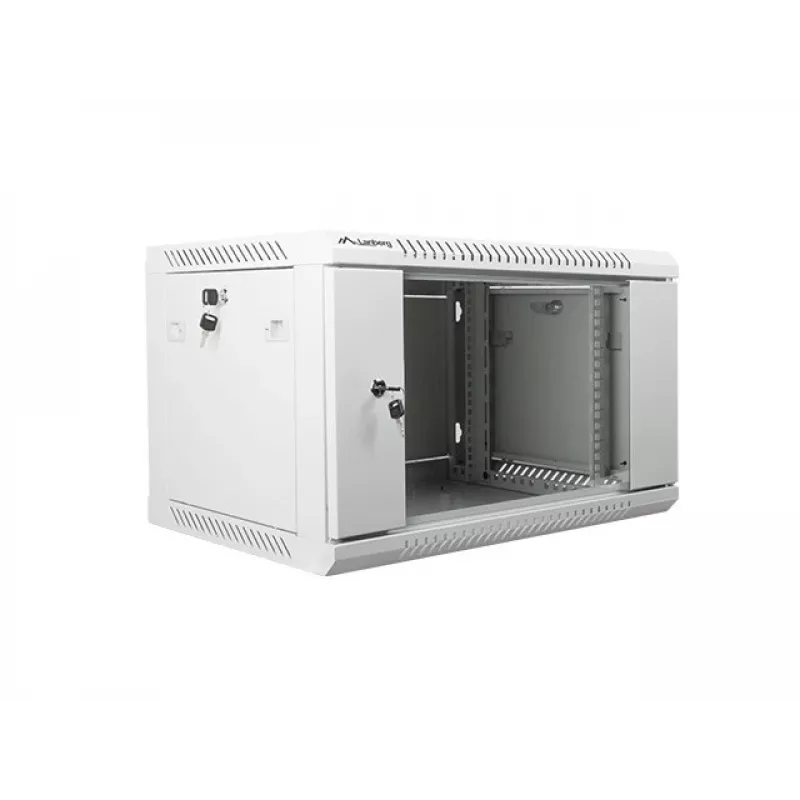 Szafa ścienna Lanberg 19 inch 4U 600x450 szary WF01-6406-10S