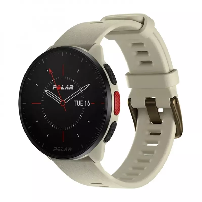 POLAR Smartwatch Polar Pacer, rozmiar S/L, czarna ramka z fioletowym silikonowym paskiem