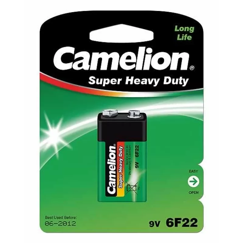 Camelion | 6F22-BP1G | 9V/6F22 | Super Heavy Duty | 1 szt.