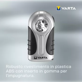 Latarka ręczna Varta 16647 czarno-srebrna