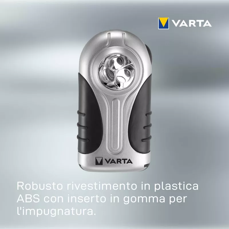 Latarka ręczna Varta 16647 czarno-srebrna