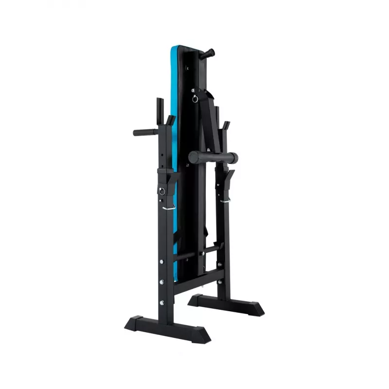 Regulowana prosta ławka treningowa ze stojakami REBEL ACTIVE — Rebel RBA-2006