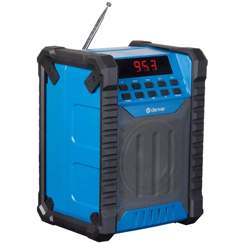 Denver WRB-60 nadajnik FM Bluetooth niebieski, szary
