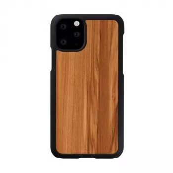 Etui na smartfona man and wood do iPhone 11 Pro — wykończenie cappuccino Czarny