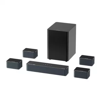 Głośniki Ultimea Poseidon D80 Czarny 7.1 kanały, 8 głośników, przewodowe i bezprzewodowe, aktywny subwoofer
