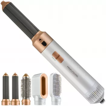 Gorące powietrze stylizator Profi-Care 331321 biało-różowy — wielostyler 4w1, 5 nasadek, 1000 W, 3 poziomy temperatury