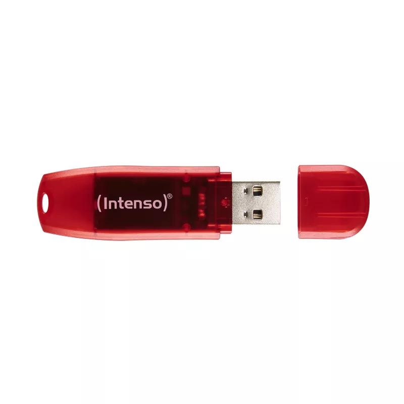 USB flash drive Intenso 128 GB USB Type-A 2.0 czerwony Transparent