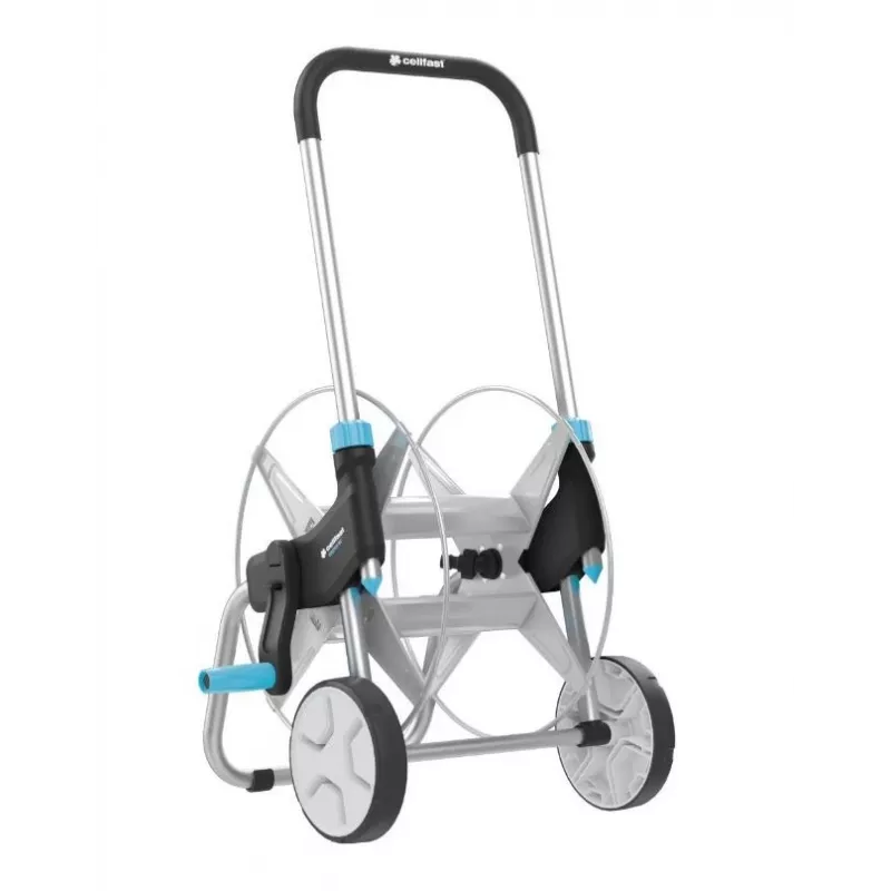 Metalowy wózek na wąż Cellfast EXPLORER 60m 1/2 cala – na 60 m węża ogrodowego 1/2 cala