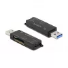Czytnik kart DeLOCK SuperSpeed USB dla SD Micro SD MS