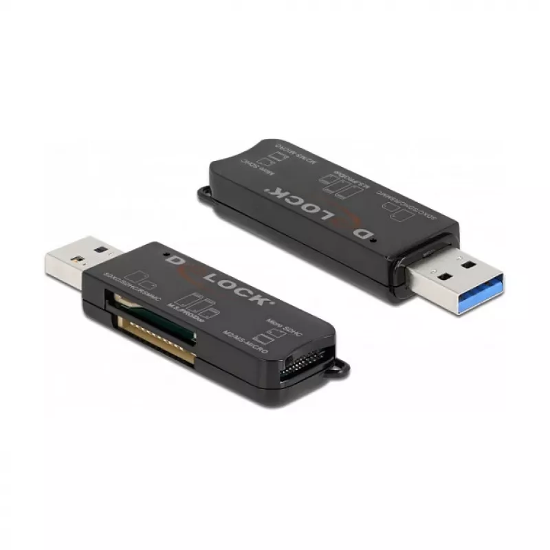 Czytnik kart DeLOCK SuperSpeed USB dla SD Micro SD MS