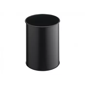 Waste Container Round Polyester Steel Czarny Durable 330101