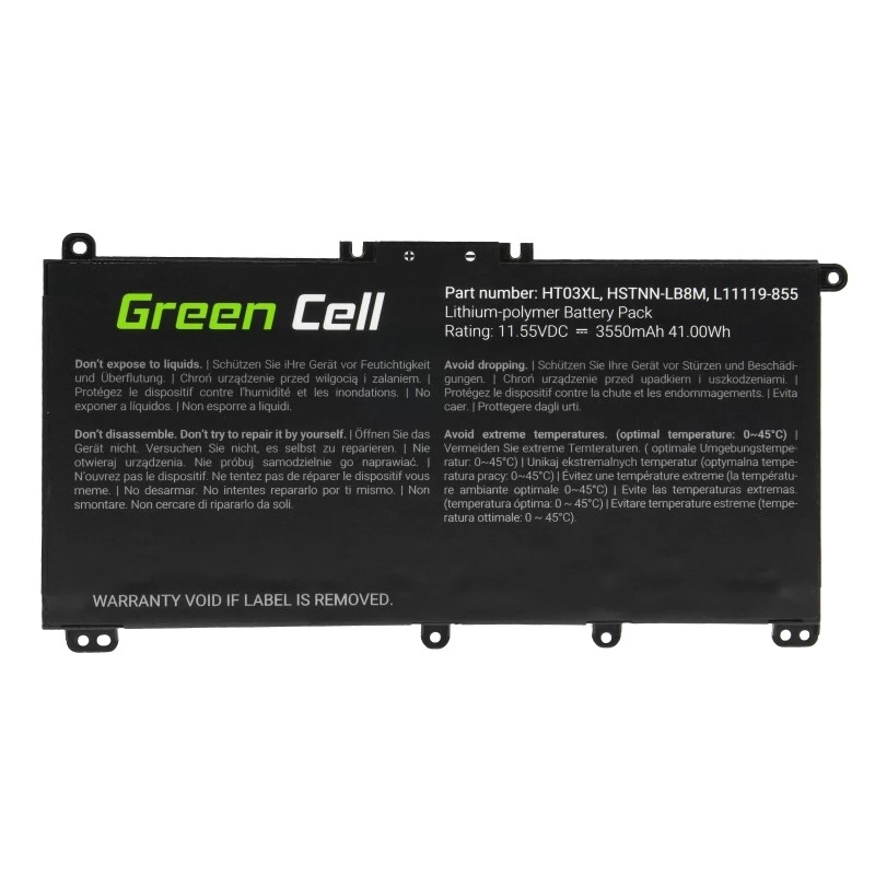 Bateria do laptopa Green Cell GC-HP163 HT03XL 11.4V 3400mAh HP Mobilit