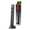 Listwa przeciwprzepięciowa ACAR W2436 Czarna 6 gniazd AC 230V 1.5m
