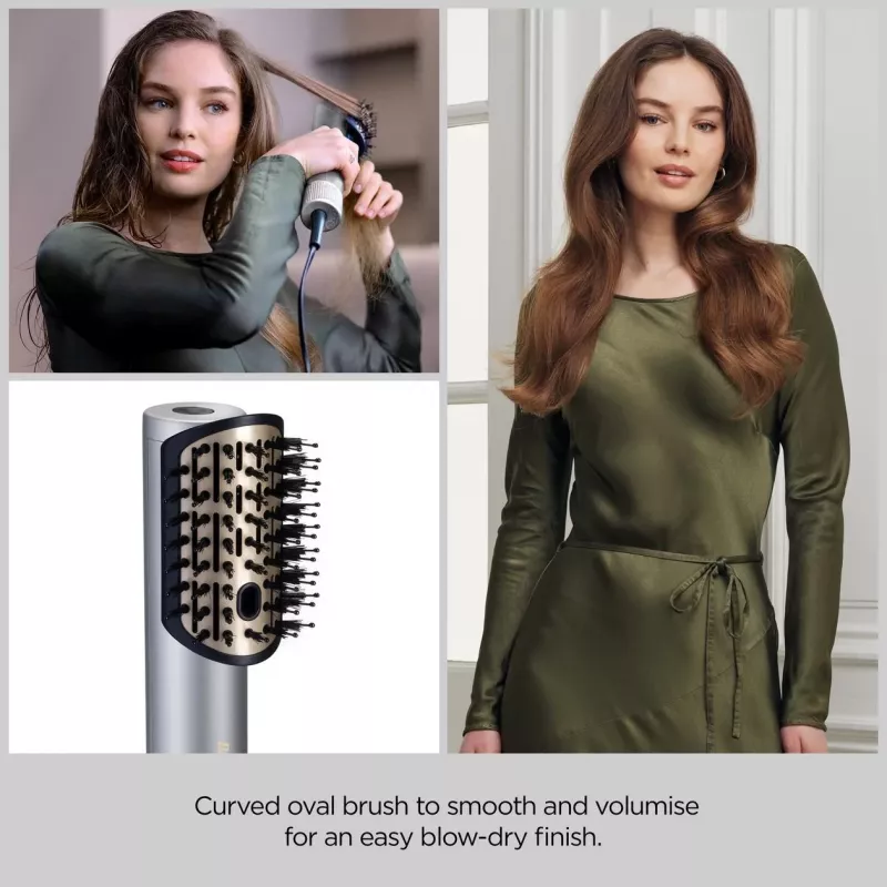 Zestaw do stylizacji włosów BABYLISS AS6555E — technologia Airflow, 4 poziomy grzania, przewód 2,5 m, Srebrny/Złoty