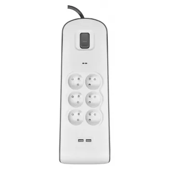 Listwa przeciwprzepięciowa Belkin BSV604ca2m biała 6 gniazd AC 2 m