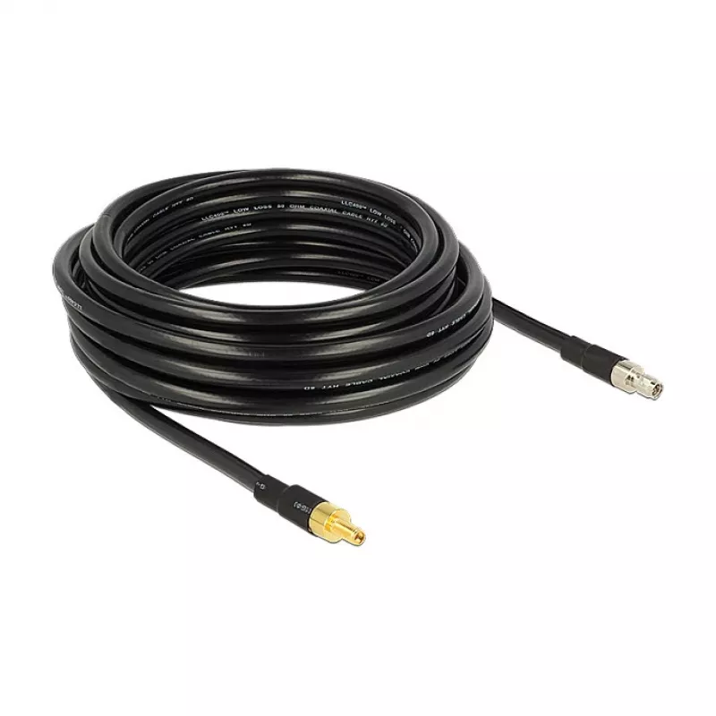 Kabel koncentryczny DeLOCK 10m SMA/SMA CFD400 LLC400 Czarny