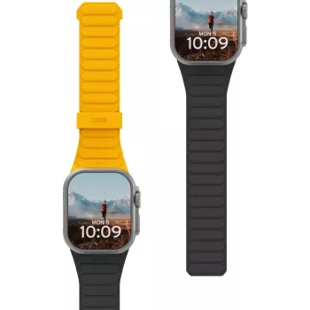 Pasek UAG Pathfinder do Apple Watch 49/46/45/44 mm żółto-czarny