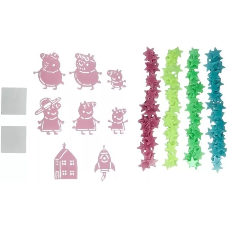 Naklejki ścienne Hasbro Peppa Pig PP13870PP świecące w ciemności gwiazdki