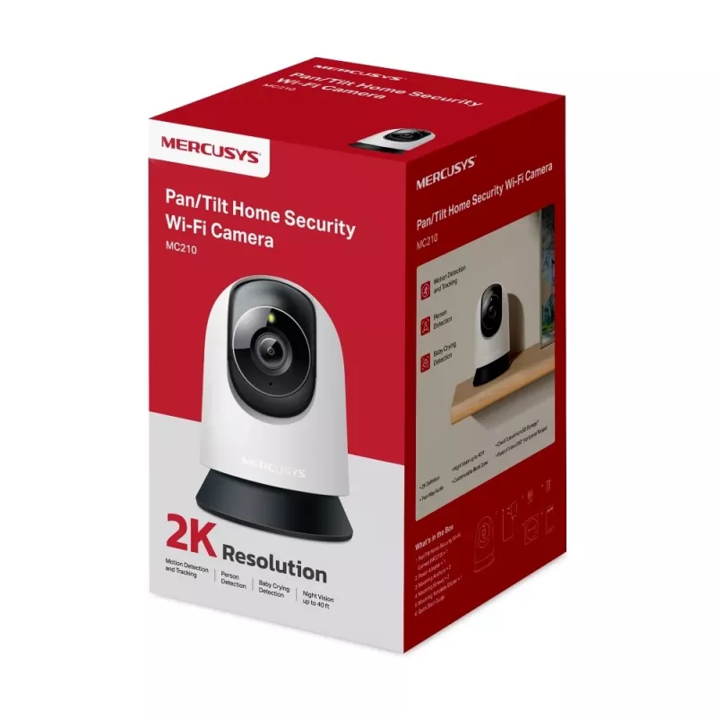Kamera bezpieczeństwa domowego TP-LINK MC210 Pan/Tilt Wi‑Fi 1080p Noktowizja