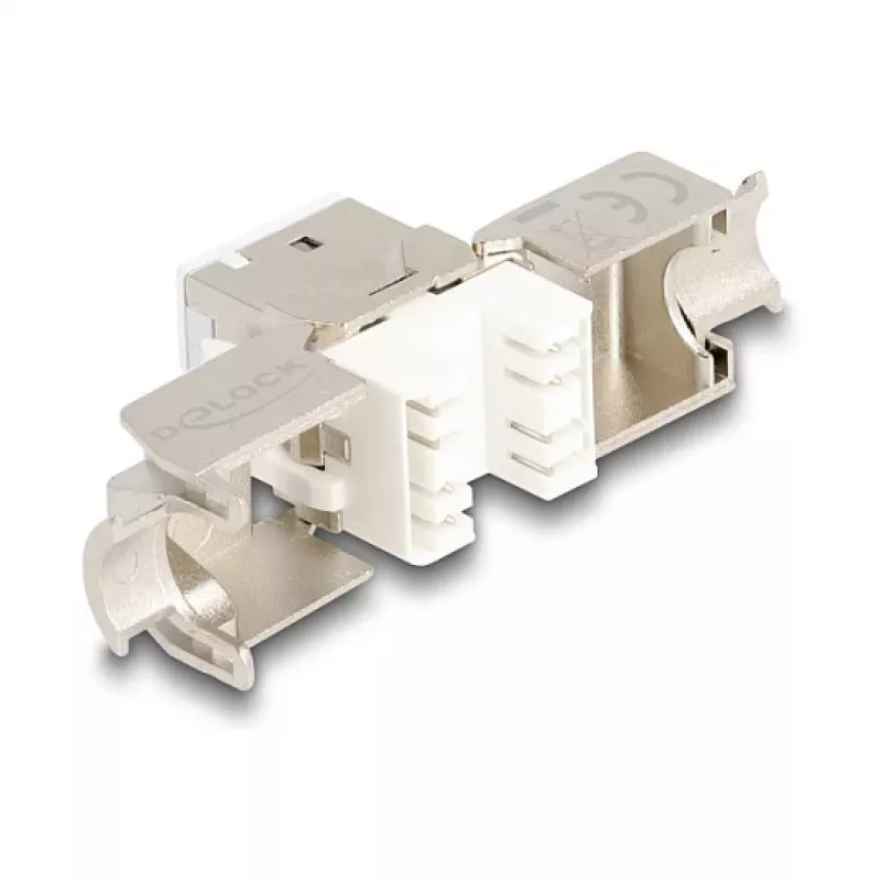 DeLOCK 88119 moduł keystone płaski biały RJ-45 10 szt.