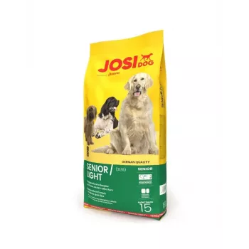 Sucha karma dla psa JOSERA JosiDog Senior/Light 15 kg — drób, 21% białka, 8% tłuszczu, niska zawartość tłuszczu, bezglutenowa i bez soi