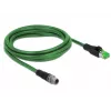 Kabel sieciowy DeLOCK 85438 RJ45 Ethernet Cat6 2m Czarny
