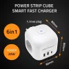 Listwa zasilająca QOLTEC 52548 z 3 gniazdami AC i portem USB