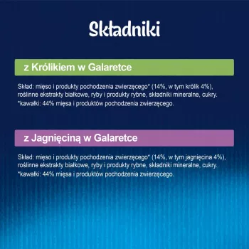Felix Fantastic królik, jagnięcina - mokra karma dla kotów 340 g (4x 85 g)