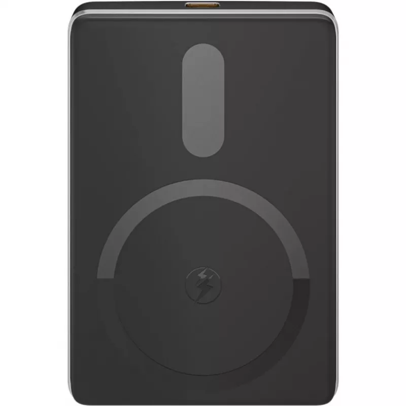 Goobay Magnetyczny Bezprzewodowy Power Bank | 70182 | 5000 mAh | USB-C | Czarny