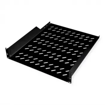 Półka rack ROLINE 19-calowa 2 U 550 T czarna, udźwig 25 kg