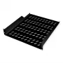 Półka rack ROLINE 19-calowa 2 U 550 T czarna, udźwig 25 kg