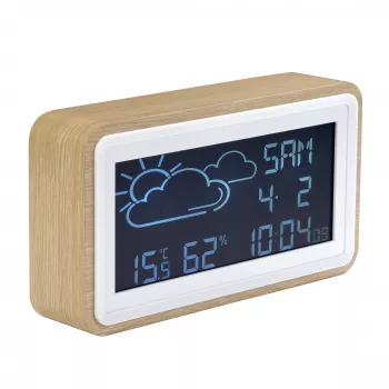 Cyfrowa stacja pogodowa Denver WS-72 Wood LCD DC/Baterie