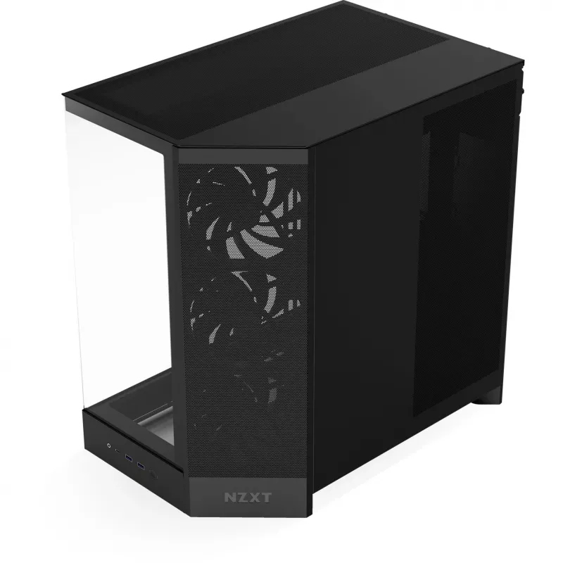 NZXT H9 Air Flow (2025) Duża, dwukomorowa obudowa typu Mid Tower - Czarny