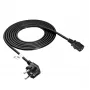 Akyga AK-PC-06A kabel zasilający CEE 7/7–IEC C13, 3 m, czarny