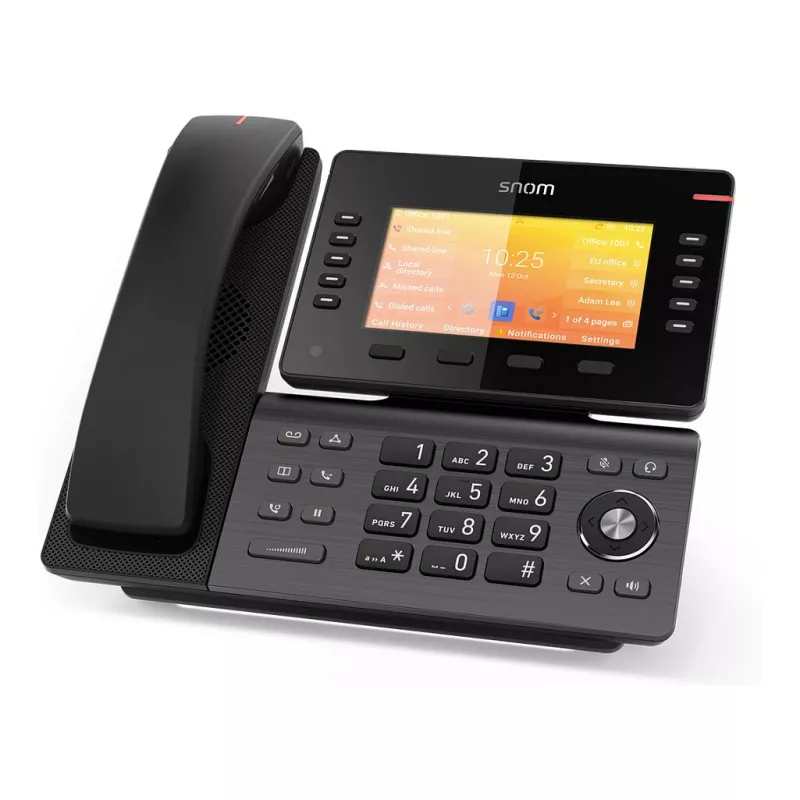 Snom D892M, telefon IP, czarny, na biurko/ścianę, Linux, TFT, 12,7 cm (5 cali)