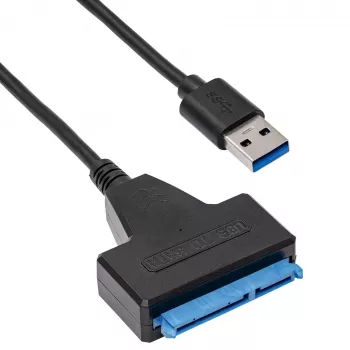 Kabel adapter SATA – USB-A 3.0 Akyga AK-CA-86 do dysków 2,5 cala, 0,3 m, czarny