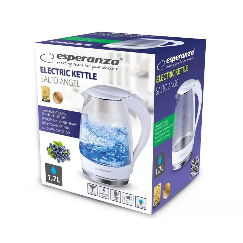 Czajnik elektryczny Esperanza Ekk011w Salto Angel 1,7 L Ekk011w