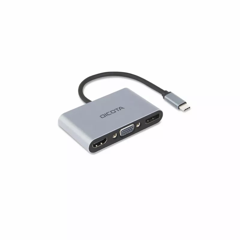 Stacja dokująca DICOTA D32064 do urządzeń mobilnych Tablet/Smartfon/Laptop Srebrny