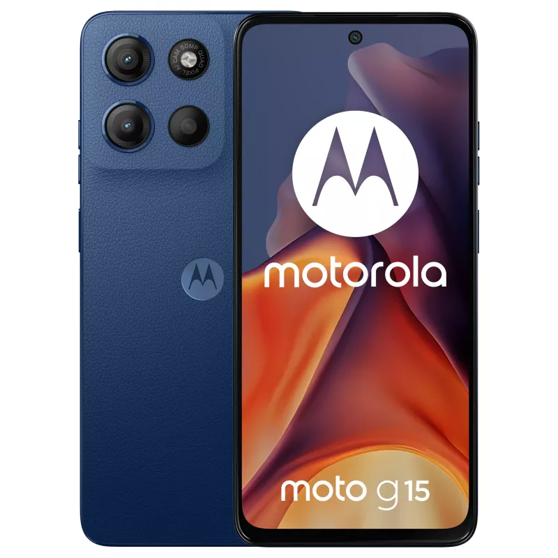 Motorola moto g15 17.1 cm (6.72 cala) Dual SIM Android 15 4G USB Type-C 8 GB 256 GB 5200 mAh granatowy