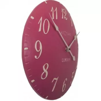 NeXtime klok 3084rz London Arabic, Ø34,5 cm, Ścienny, Różowo-biały
