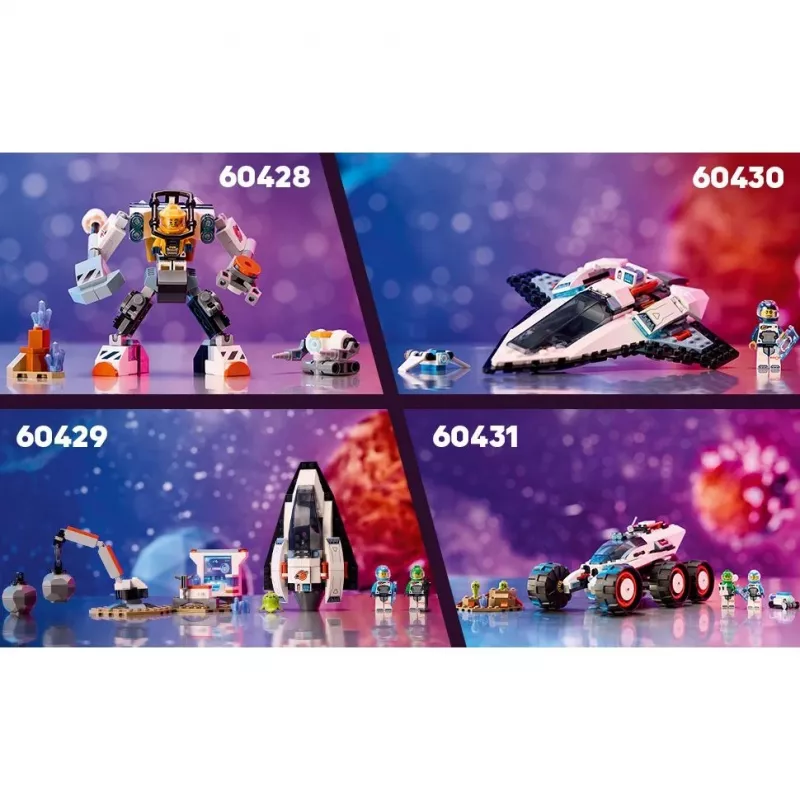 LEGO City zabawka konstrukcyjna Statek kosmiczny 60430 — 240 elementów, 1 minifigurka, wiek 6+, 170×220×40 mm