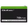 Qoltec 53076 Bateria AGM | 12V | 7Ah | Systemy alarmowe